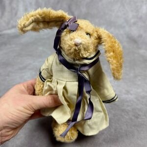 Adorable Boyds Bears Couple Easter Bunny Rabbits Sailor Dress Anchor Cottagecore